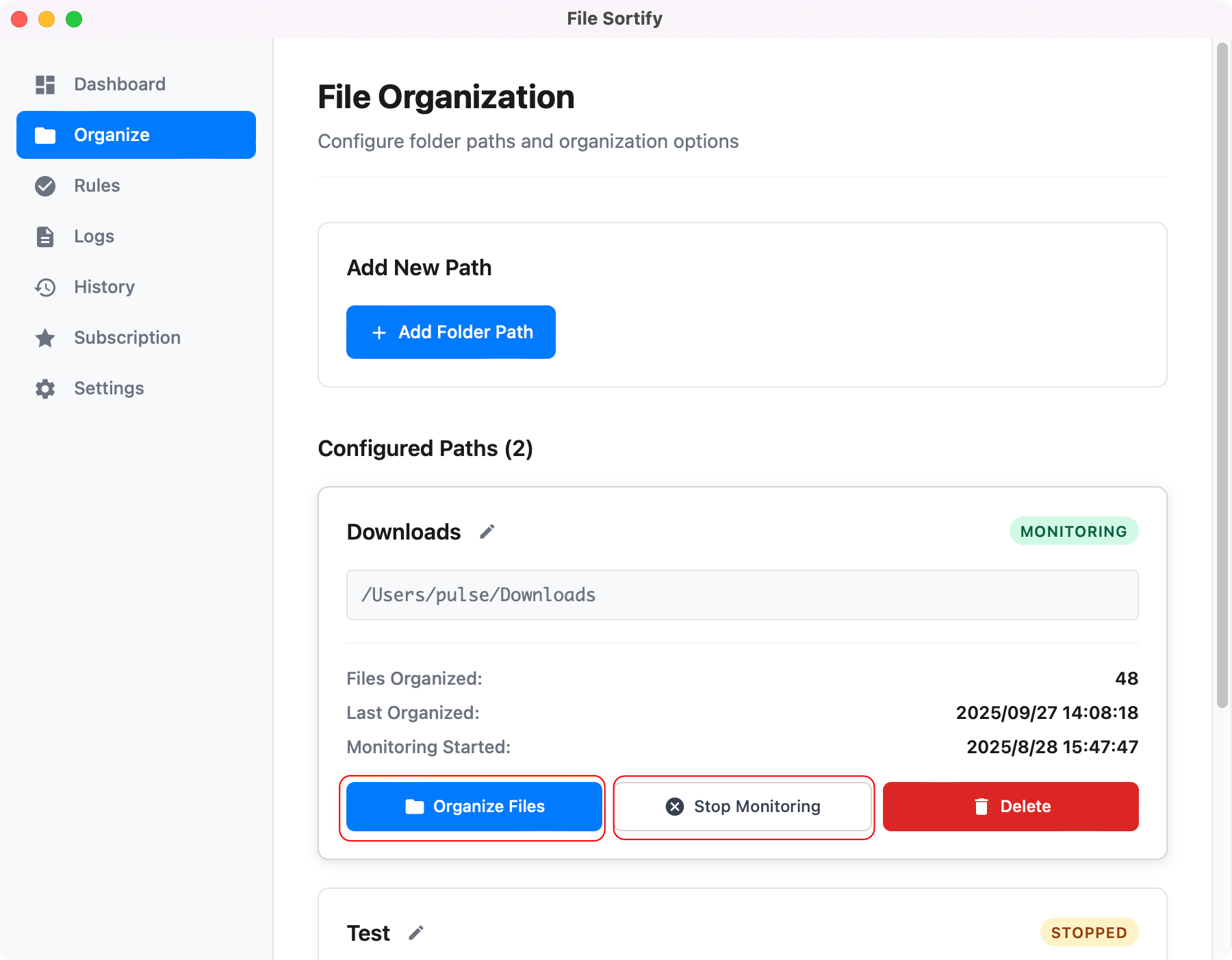 Sit Back & Relax Interface