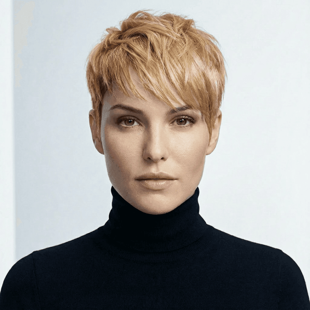 Before hairstyle transformation